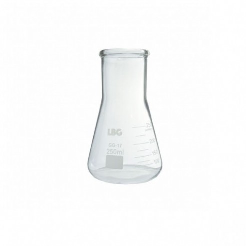 Matraz Erlenmeyer cuello ancho, 100 ml, LBG 3.3, 12 uds