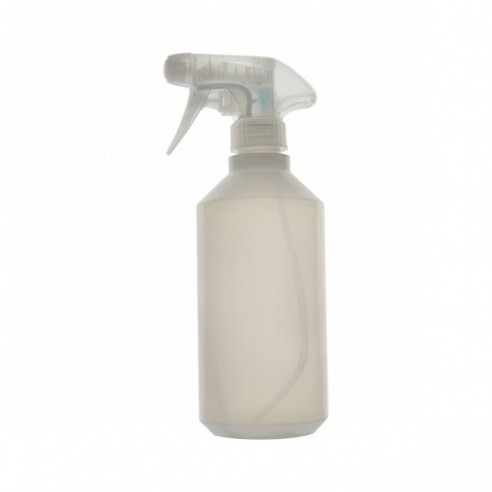 Frasco redondo de PEBD con vaporizador de PEAD, 500 ml